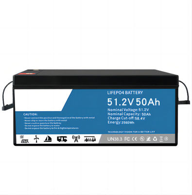 Waterproof LifeP04 Lithium Battery SLA Replacement 51.2V 50AH With Bluetooth