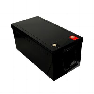 Enviromental Friendly High Output Power 12.8V 220AH Matt Black  With  BYD  Cell  LifeP04  Lithium  Battery For RV