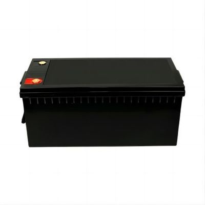 Enviromental Friendly High Output Power 12.8V 220AH Matt Black  With  BYD  Cell  LifeP04  Lithium  Battery For RV