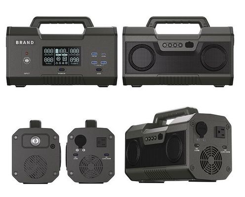 Multi Function Bluetooth LFP Power Station , Stable Portable Outdoor Power Supply
