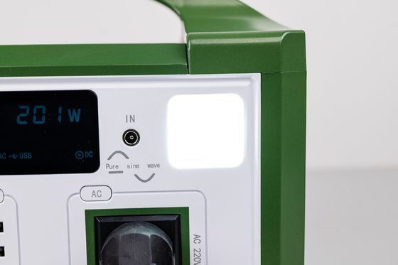High Efficiency AC 300W 220V Output Portable Solar Generator  Rechargeable LifePO4 Battery For Outdoor  Hiking