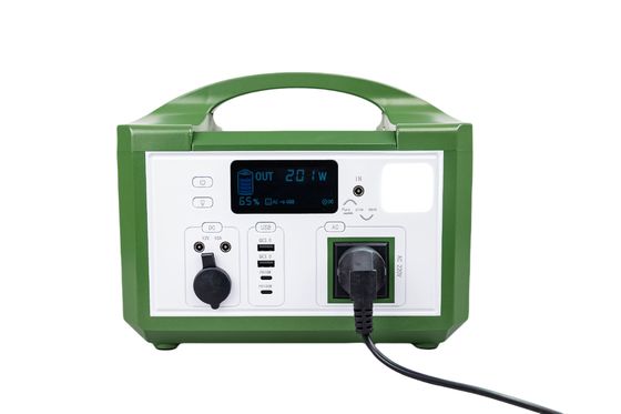 CE Approved Wireless Charging Uninterrupted Portable Solar Power Bank With Green Plastic Case For UPS Backup System
