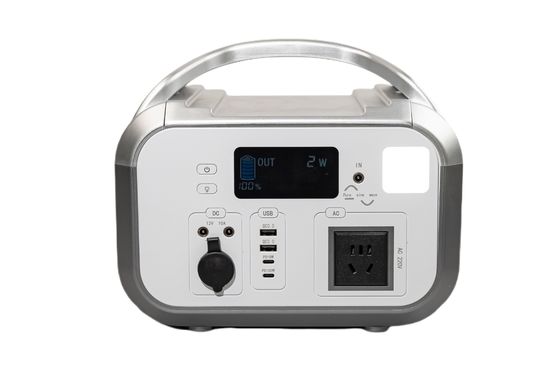 LED Flash Light Recharge Lifepo4 Cylindrical With 3 AC Outlets Battery Power Bank For Smartphones