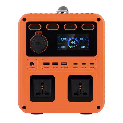 IP61 High Output Power DC 13V 1200W AC Switch QC3.0 Portable Power Generator With Two Way Inverter For Home Backup