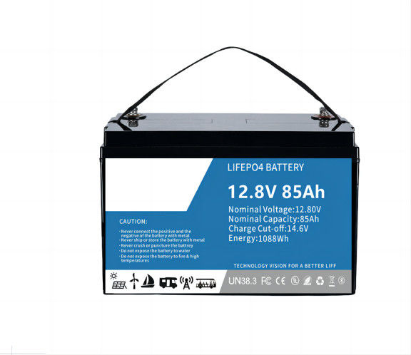 Enviromental Friendly High Performance 12.8V 85AH SLA Replacement LifeP04 Lithium Battery Built in BMS For Solar Light