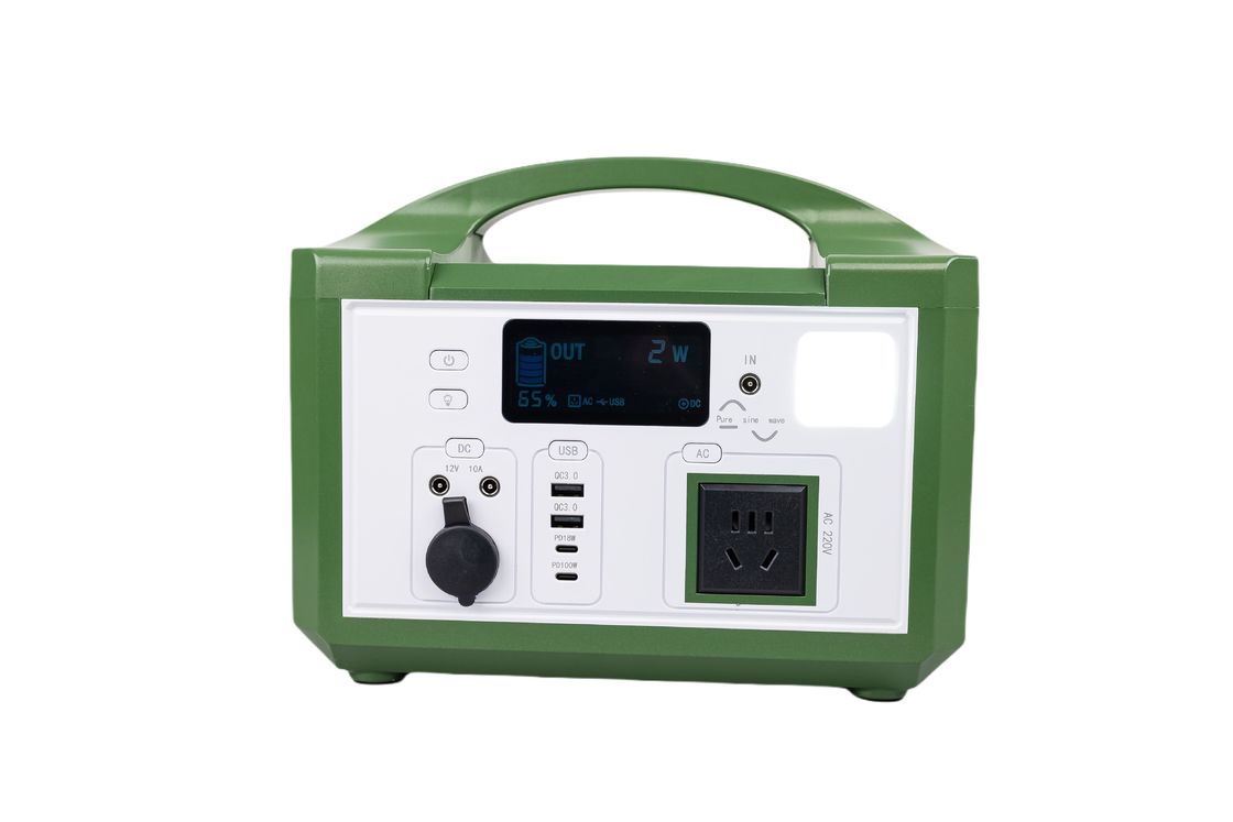 High Efficiency AC 300W 220V Output Portable Solar Generator  Rechargeable LifePO4 Battery For Outdoor  Hiking